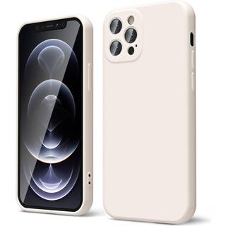 OAKXCO til iPhone 12 Pro Max Case Liquid Silicone Soft Rubber Gel Elegant æstetisk grundlæggende simpel dækning sød tynd slank tpu matte solid fa