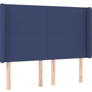 Kontinentalseng Med Led-Lys Stof Blå - Med ensartet mønster / 140 x 190 cm