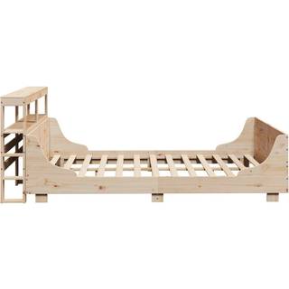 sengeramme uden madras 140x200 cm massivt fyrretræ