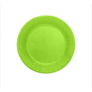 Lime paptallerkner, 23cm 8 stk