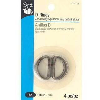 Dritz 117-1-38 D-Rings Antik messing 1-tommer 4-t?lling
