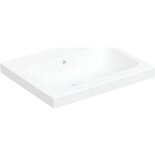 Geberit iCon Light håndvask til borplademontering: B=60cm, T=48cm, Hanehul=Uden, Overløb=Synlig, Hvid