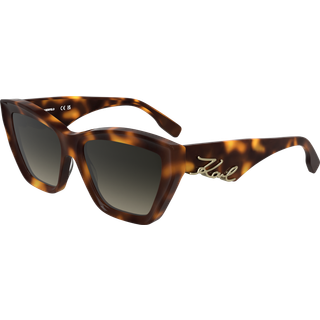 Karl Lagerfeld Kvinde KL6179S 230 Solbriller Acetat Havana Cat Eye Normal