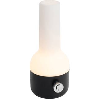 Udendørs bordlampe sort og hvid med genopladelig LED IP44 - Haard