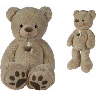 Nicotoy: Bamse i plys, cremefarvet - 100 cm