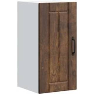 Køkkenvægskab Lucca Røget Egetræsfarve Konstrueret Træ