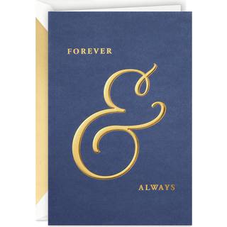 Hallmark Signature Valentinsdagskort (for evigt og altid) til jubil?um Romantisk f?dselsdag Hverdag K?rlighed S?deste dag