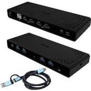 I-Tec - docking station - USB-C / USB4 / Thunderbolt 3 / Thunderbolt 4 - 2 x HDMI 2 x DP++ - 1GbE
