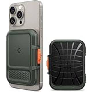 Spigen iPhone Lock Fit MagSafe Wallet military green