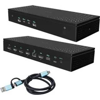 I-Tec - docking station - USB-C / USB4 / Thunderbolt 3 / Thunderbolt 4 - 3 x HDMI 2 x DP - 1GbE