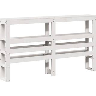 sengeramme uden madras 120x200 cm massivt fyrretræ hvid