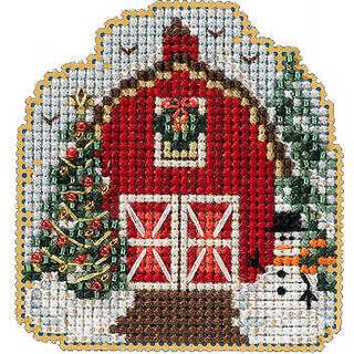 Mill Hill Winter Barn Beaded Counted Cross Stitch Ornament Kit 2022 Winter Holiday MH182233