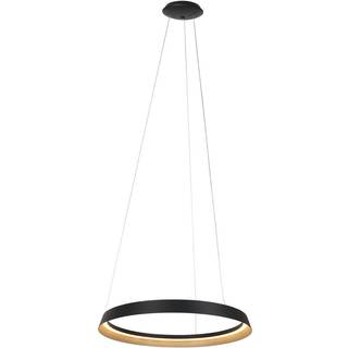 Ringlux LED hængelampe, 1 lyskilde, sort, metal