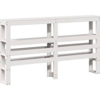 sengeramme uden madras 135x190 cm massivt fyrretræ hvid