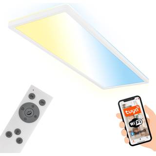 Smart LED loftlampe Tava, 58x20 cm, CCT, dæmpbar