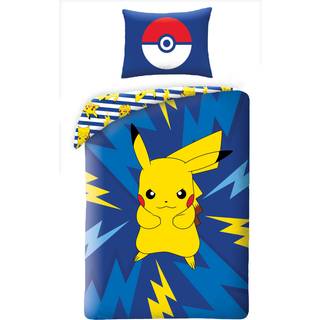 Pokémon sengetøj med Pikachu - blå