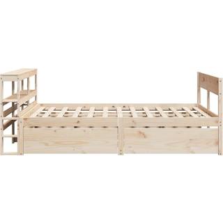 sengeramme uden madras 140x200 cm massivt fyrretræ