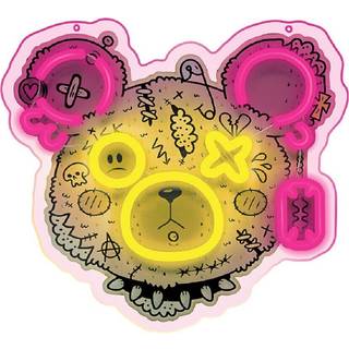 LED-neonlys med lysdæmper - Punk Teddy Bear
