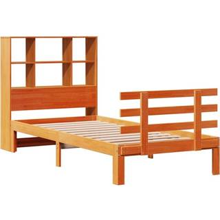 Seng Med Reol Uden Madras Massivt Fyrretræ - Gyldenbrun / 75 x 190 cm