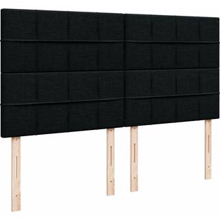 kontinentalseng med madras 180x200 cm stof sort