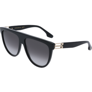 Victoria Beckham Kvinde VB680S 001 Solbriller Acetat Sort Pilot Normal