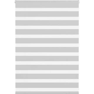 zebragardin lysegrå 115x100 cm stofbredde 110,9 cm polyester