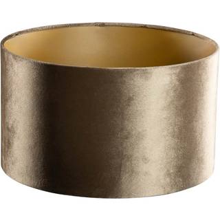 Velvet lampeskærm bronze med guld indvendig 35/35/20