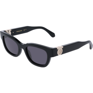 Ferragamo Donna SF2067S 001 Solbriller Acetato Nero Squadrata Normale