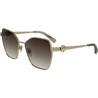 LONGCHAMP Kvinde LO180S 727 Solbriller Metal Guld Firkantet Normal
