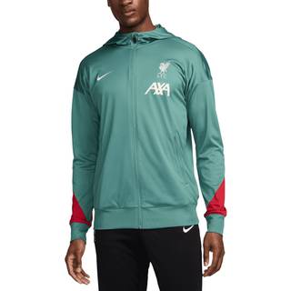 Maskinstrikket Liverpool FC Strike Nike Dri-FIT-fodboldtracksuit med hætte til mænd - grøn - XL