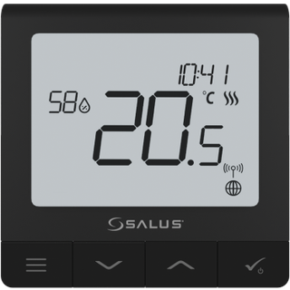 Salus rumtermostat Quantum SQ610B 230V sort