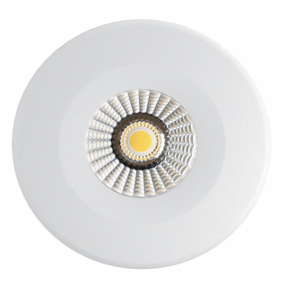 7W Lavprofil indbygningsspot - Hul: Ø6,8 cm, Mål: Ø9 cm, RA97, dæmpbar, 230V - Dæmpbar : Dæmpbar, Kulør : Varm