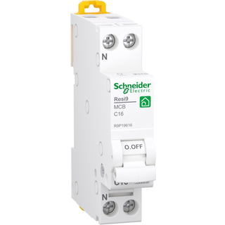 Schneider AUTOMATSIKRING C16A 1P+N 6KA 1M R9P19616
