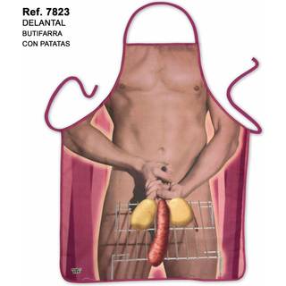 Diablo Picante Mens Butifarra Apron