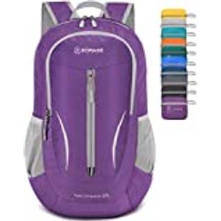 ZOMAKE Ultralet, pakkebar rygs?k 25L sammenfoldelige vandrerygs?kke Vandafvisende lille sammenfoldelig dagsaske til rejser (lilla)