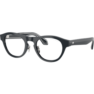 Giorgio Armani Mand AR8225 61571W Solbriller Acetat Blå Transparent Rund Normal - Blå