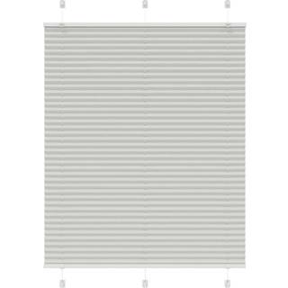 Plisségardin flLysegrå de 110x100 cm Stofbredde 109,4 cm