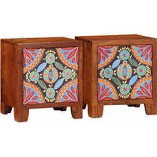 Sengeborde 40X30X45 Cm Massivt Akacietræ - 2