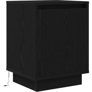 Sengeskabe Med Led-Lys 38X34X50 Cm - 1 / Sort