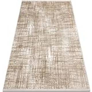 Moderne tæppe DUKE A0357 beige - Vintage, struktureret, meget blød, frynser 80x150 cm