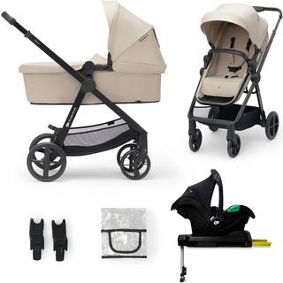 Kinderkraft NEWLY Mink Pro Kombivogn 4-i-1, Sand Beige