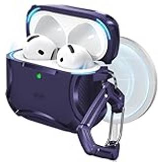 ESR til AirPods 4 -sag (Halolock) kompatibel med AirPods 4. generationssag (2024) kompatibel med MagSafe kraftfuld drop beskyttelsesmagnetisk låg