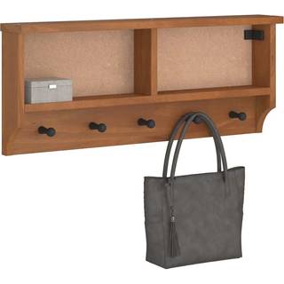 Væghængt Knagerække Sandnes 87X12X35 Cm Massivt Fyrretræ - akacie