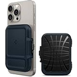 Spigen iPhone Lock Fit MagSafe Wallet metal slate