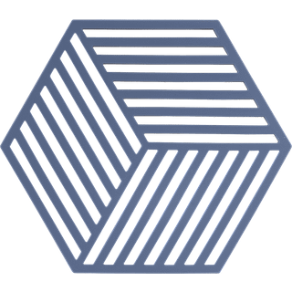 Hexagon Bordskåner fra Zone Denmark - Denim farve - Silikone