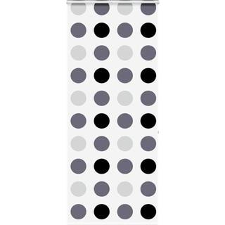 Bruserullegardin Stofbredde 76 Cm Cirkler - med kassette / 150 x 240 cm