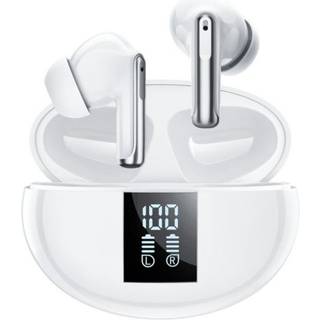 Northfjords TWS 15 Plus - Earbuds med ANC Noise Cancelling - Touch funktion - Hvid