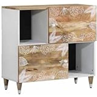 Skænk 80X33,5X75 Cm Massivt Mangotræ