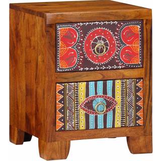 Sengeborde 35X35X45 Cm Massivt Akacietræ - 1