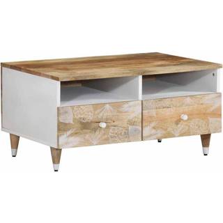 Sofabord 80X54X40 Cm Massivt Mangotræ
